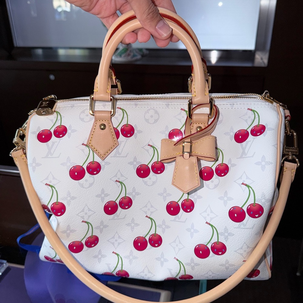 Louis Vuitton Cherry Print Satchel